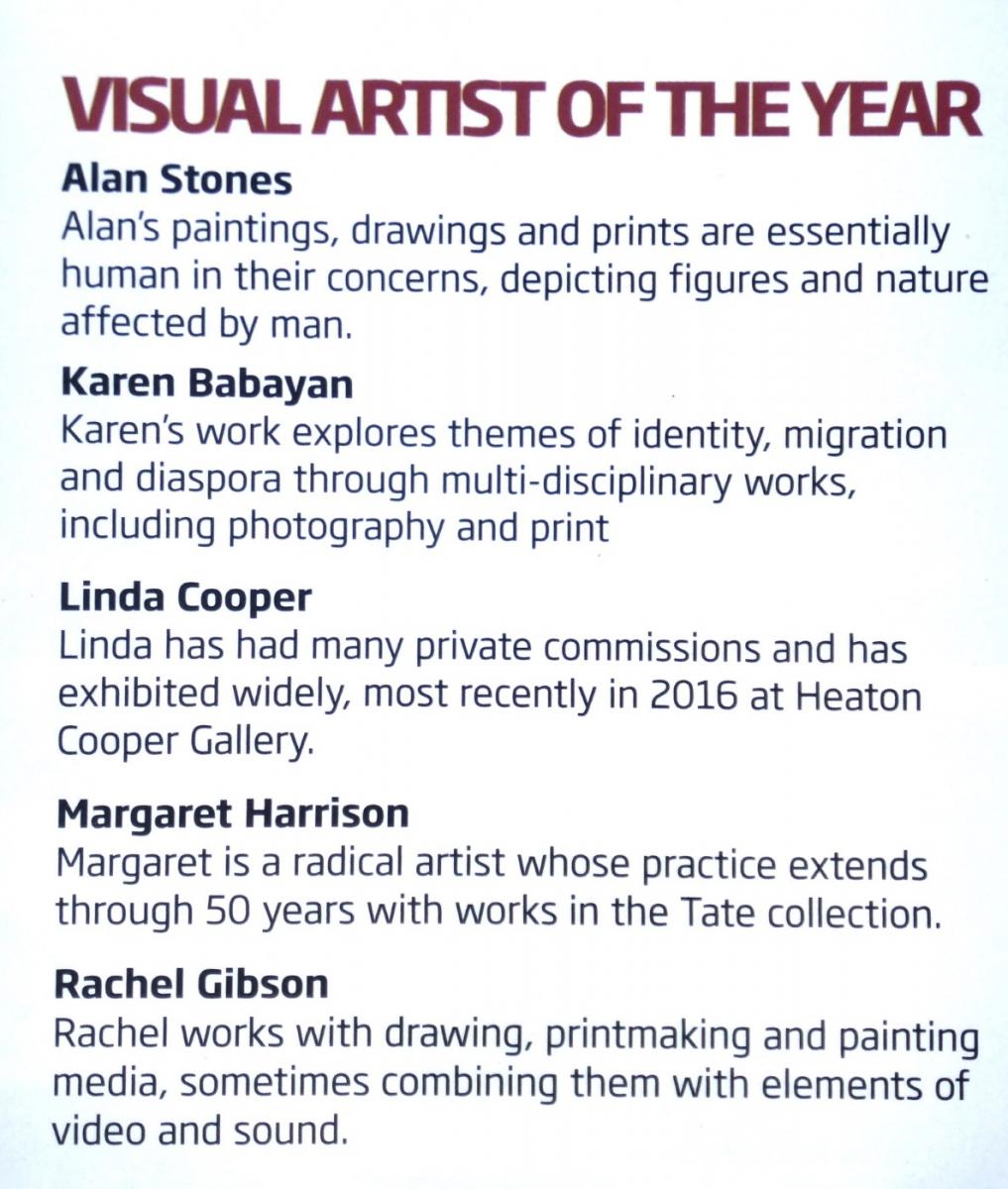 Cumbria Life Visual Arts Awards - The Finalists Cumbria Life Visual Arts Awards 2017