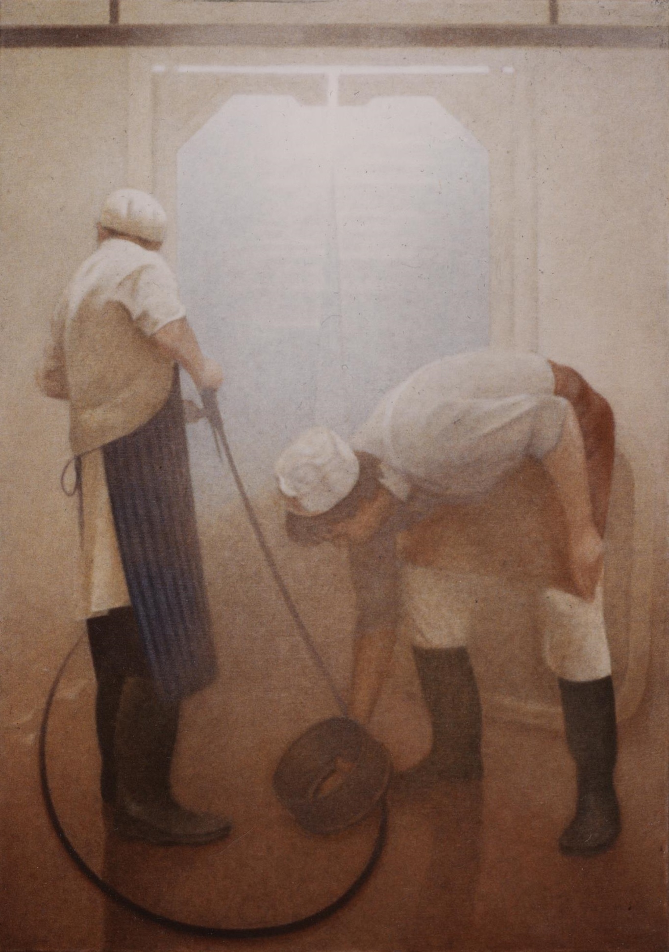 Alan and Harry Hosing Down