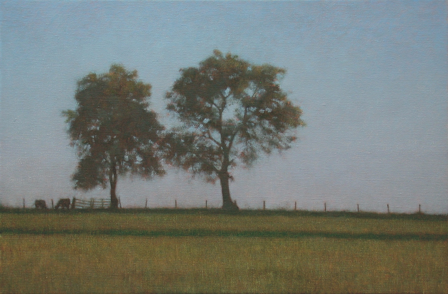 Evcening Landscape - Two Trees