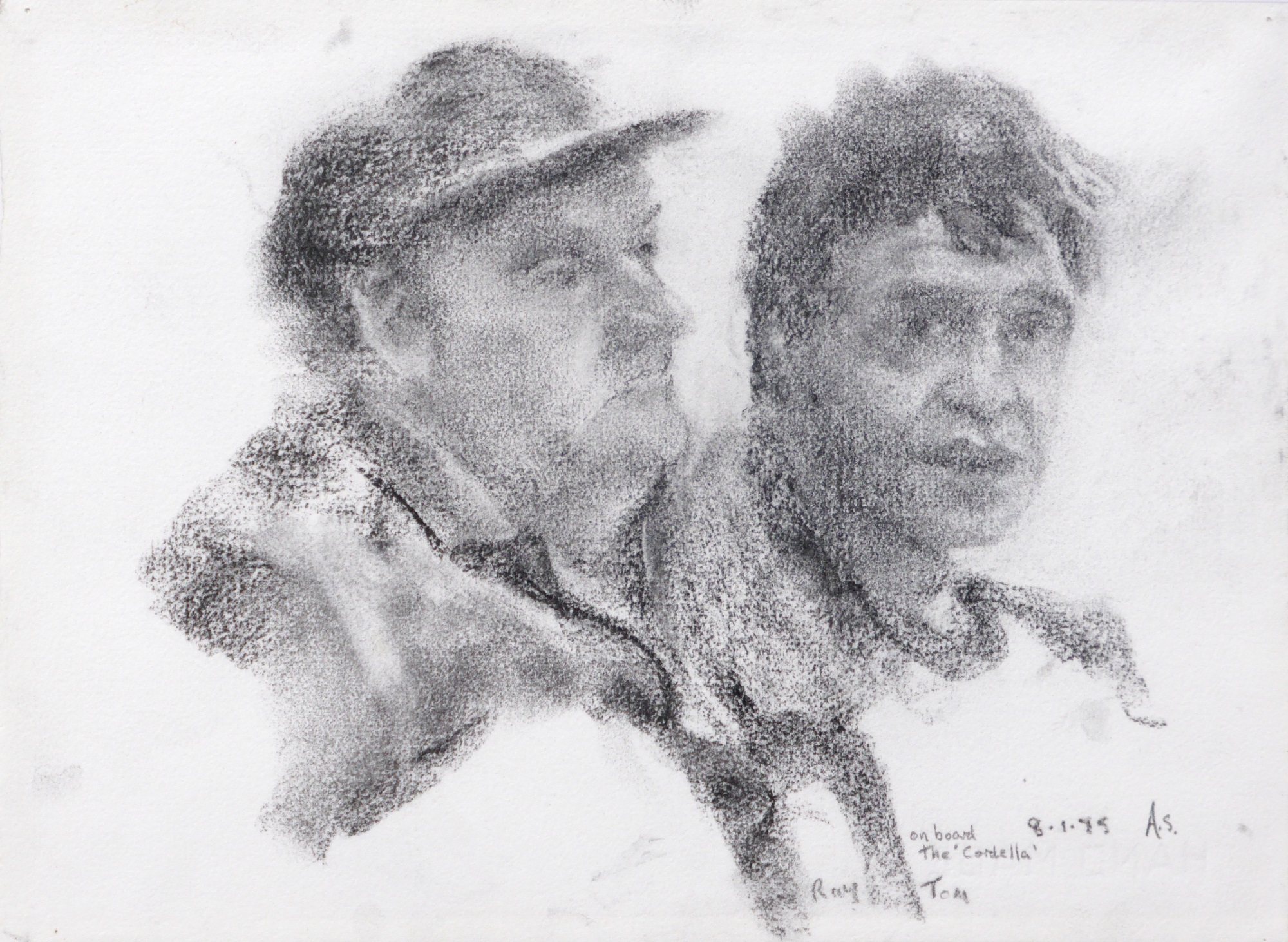 Ray and Tom on board the Cordella (08.01.95)
